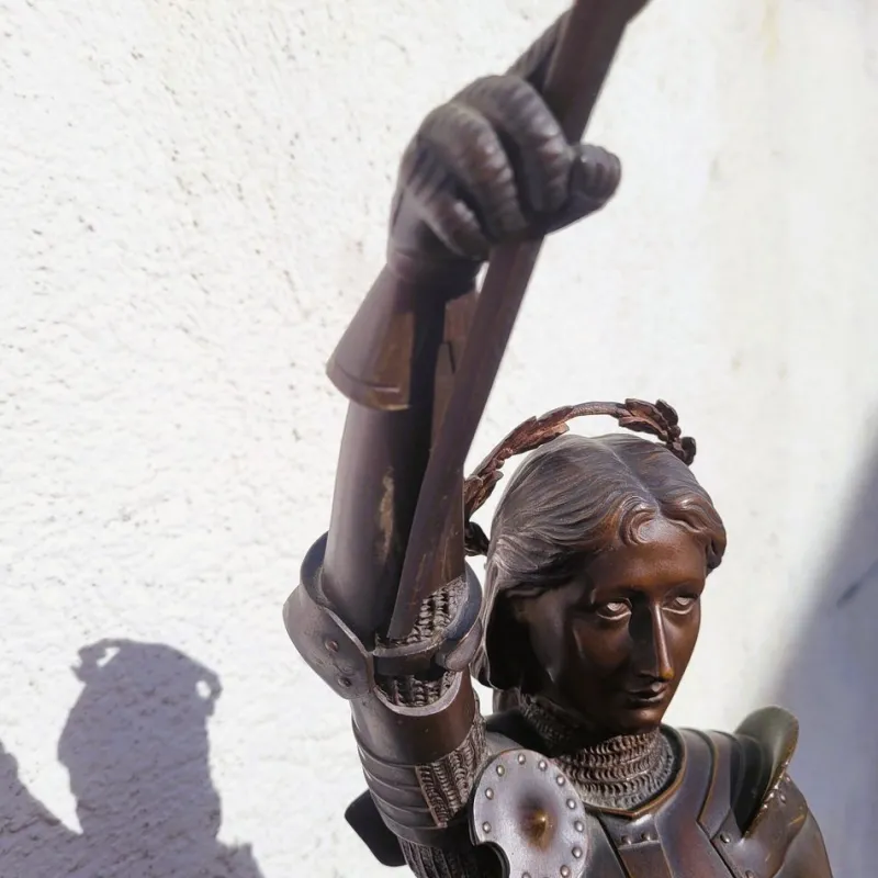 Pamono Henri Daniel Contenot, Joan of Arc, Late 19th-Early 20th Century, Bronze> Sculpture