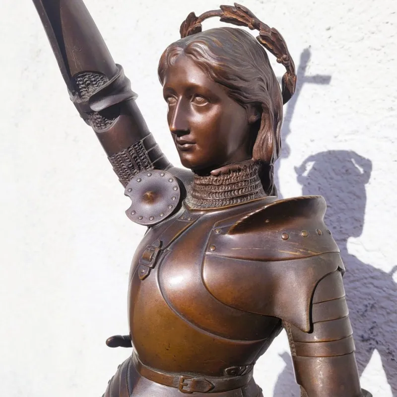Pamono Henri Daniel Contenot, Joan of Arc, Late 19th-Early 20th Century, Bronze> Sculpture