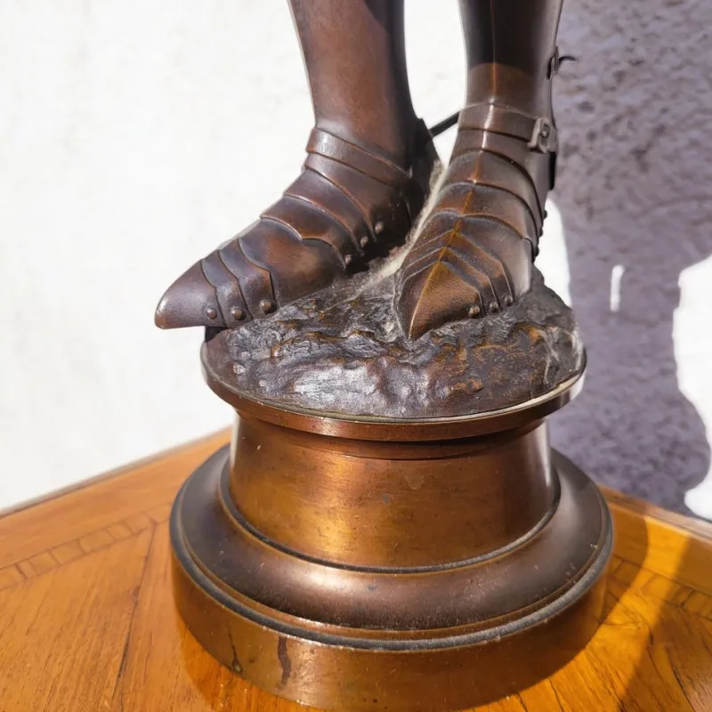 Pamono Henri Daniel Contenot, Joan of Arc, Late 19th-Early 20th Century, Bronze> Sculpture