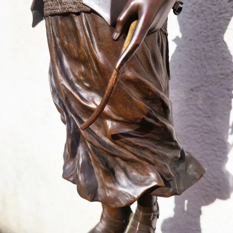 Pamono Henri Daniel Contenot, Joan of Arc, Late 19th-Early 20th Century, Bronze> Sculpture