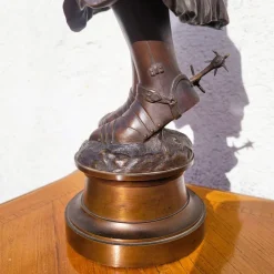 Pamono Henri Daniel Contenot, Joan of Arc, Late 19th-Early 20th Century, Bronze><noscript><img width=