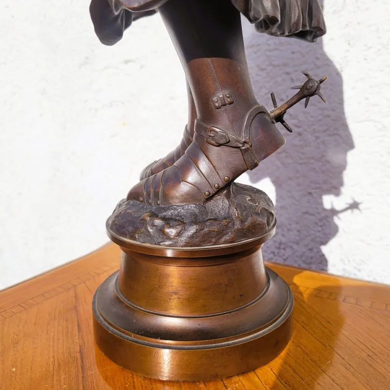 Pamono Henri Daniel Contenot, Joan of Arc, Late 19th-Early 20th Century, Bronze> Sculpture