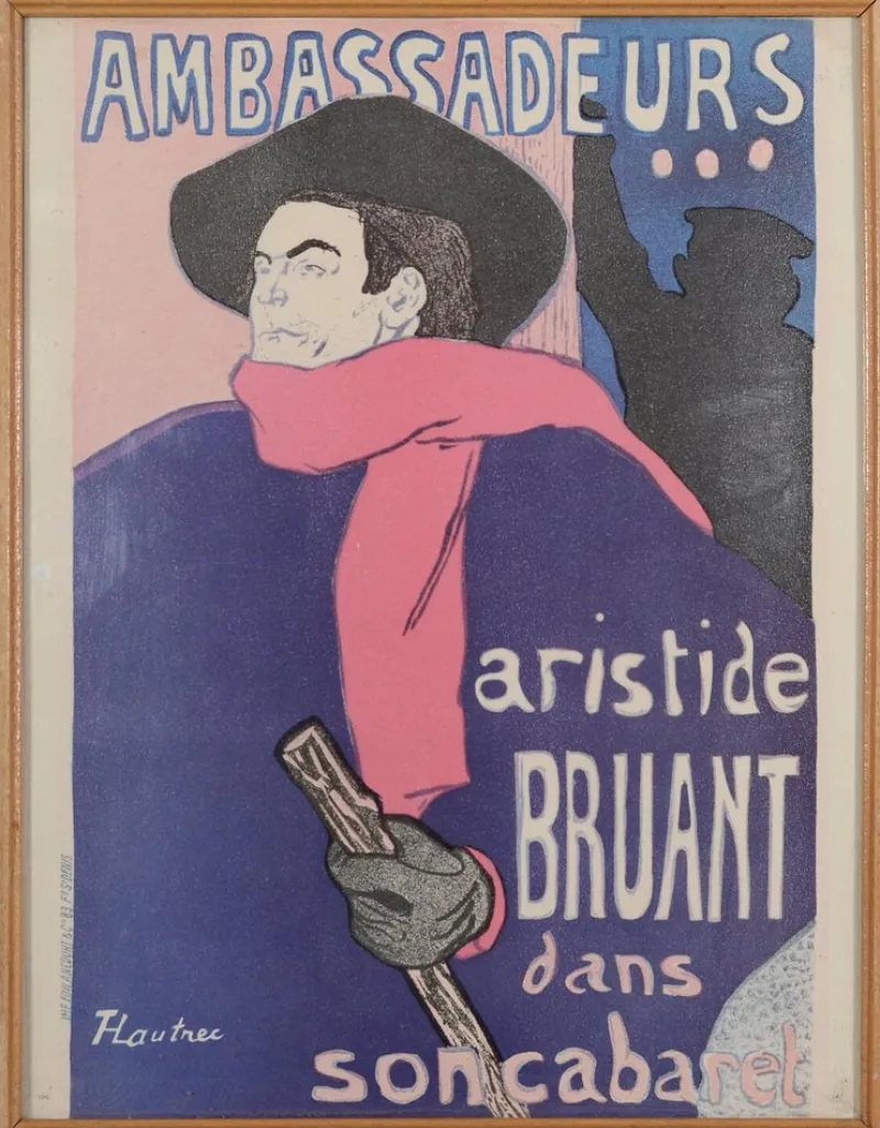 New Pamono Henri de Toulouse-Lautrec, Figurative Scenes, Prints, Framed, Set of 3