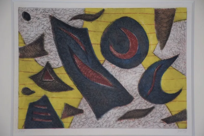 Pamono Henri Goetz, Engraving, Framed> Art Deco