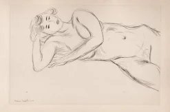 New Pamono Henri Matisse, Lying Nude Girl, Original Lithograph, 1920