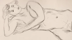New Pamono Henri Matisse, Lying Nude Girl, Original Lithograph, 1920