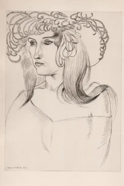 Discount Pamono Henri Matisse, Portrait of a Lady, Original Lithograph, 1920