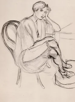 Pamono Henri Matisse, Sitting Girl, Original Lithograph, 1920><noscript><img width=