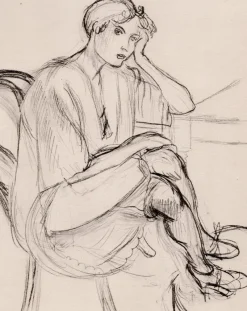 Pamono Henri Matisse, Sitting Girl, Original Lithograph, 1920><noscript><img width=