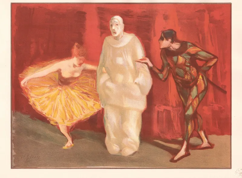 Pamono Henri-Gabriel Ibels, Pantomime, 1898, Original Lithograph