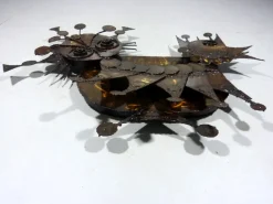 Sale Pamono Henrik Horst, Large Brutalist Wall Sculpture, 1970s, Iron