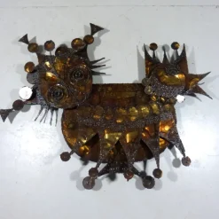Sale Pamono Henrik Horst, Large Brutalist Wall Sculpture, 1970s, Iron