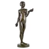 Hot Pamono Henry Arnold, Art Deco Sculpture of Nude Girl with Dove, 1928, Bronze