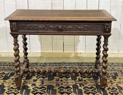 New Pamono Henry II Oak Desk, Early 20th Century