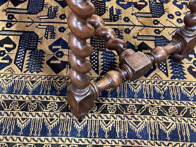 New Pamono Henry II Oak Desk, Early 20th Century
