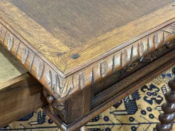 New Pamono Henry II Oak Desk, Early 20th Century