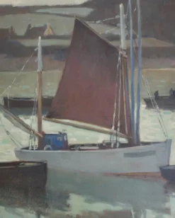 Clearance Pamono Henry Maurice Cahours, Boats in the Harbor, 1930