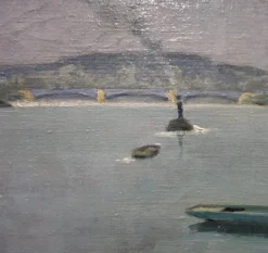 Sale Pamono Henry Maurice Cahours, the Seine at Puteaux, 1930s