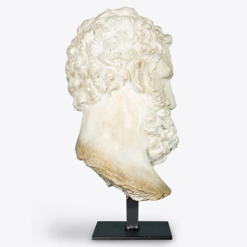 Sale Pamono Hercules Bust on Stand from Pure White Lines