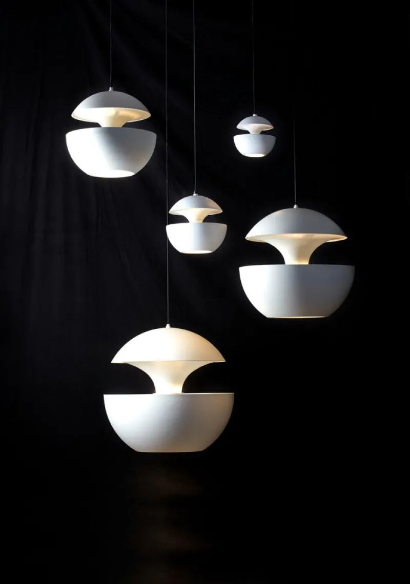 Pamono Here Comes the Sun Large White Pendant Lamp by Bertrand Balas> Ceiling Lights