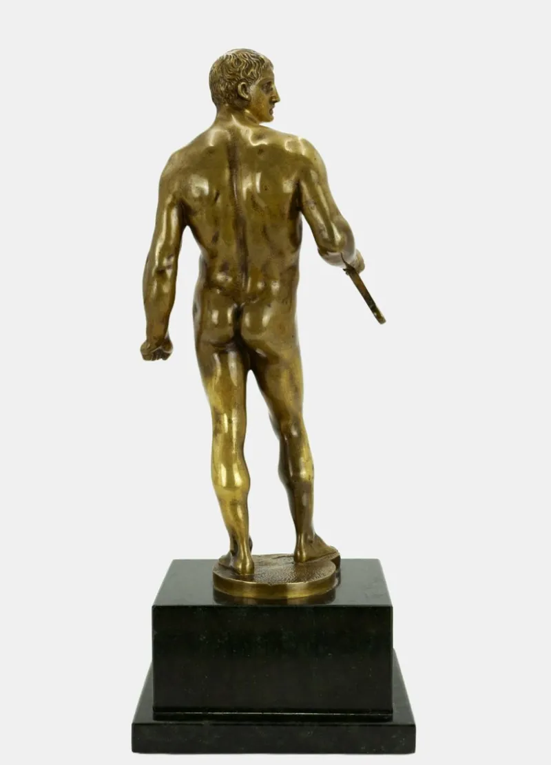 New Pamono Hermann Volz, Naked Warrior with Short Sword, 1935, Bronze