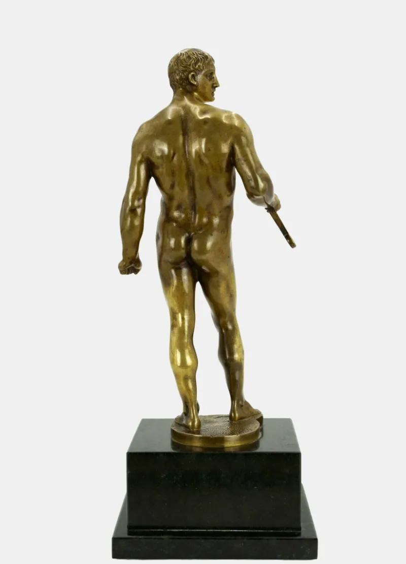 New Pamono Hermann Volz, Naked Warrior with Short Sword, 1935, Bronze