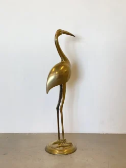 Discount Pamono Heron-Shaped Sculpture, 1970s, Brass