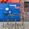 Pamono Hexagon Dining Table in Smoked Glass and Chrome> Dining Tables & Sets