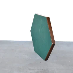 New Pamono Hexagonal Folding Card Table from Fratelli Zari Milano, 1950s