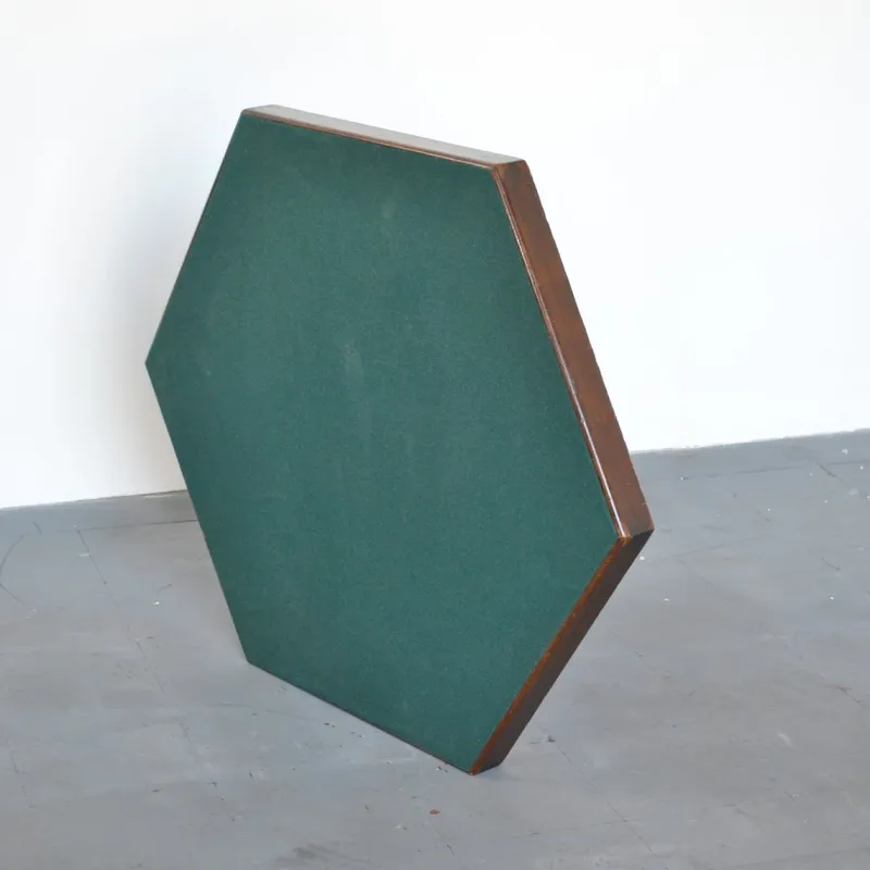 New Pamono Hexagonal Folding Card Table from Fratelli Zari Milano, 1950s