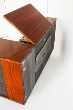 Pamono Hi -Fi Stereoletta Radio and Valves Amplifier by Roselson, Spain, 1960s><noscript><img width=