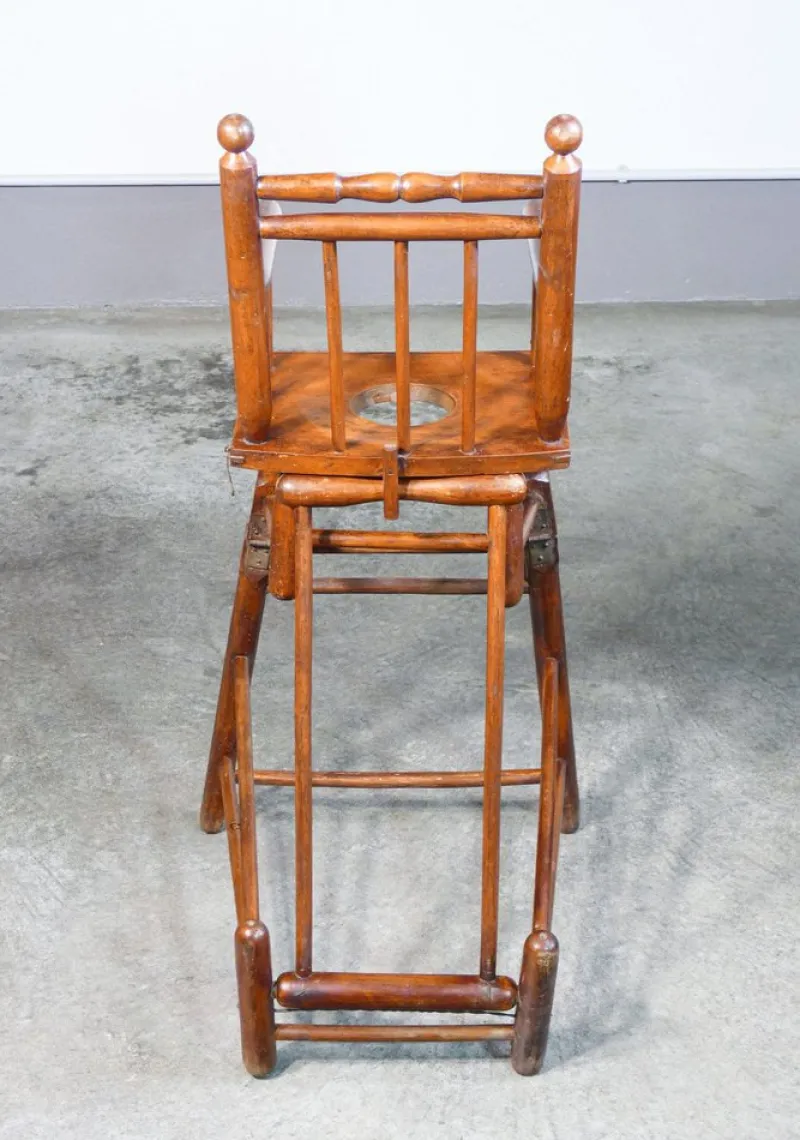 Outlet Pamono High Chair Childrens Potty in Walnut Wood