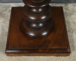Pamono High Column in Walnut and Marble, 1920><noscript><img width=