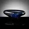 Pamono High Oval Tray Glass and White from VGnewtrend> Tabletop