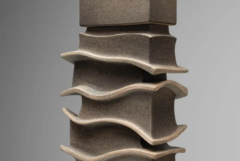 Pamono Hilbert Boxem, Abstract Sculpture, 1977, Stoneware> Abstraction|Sculpture