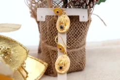 Best Pamono Hinged Gold Earrings, Set of 2
