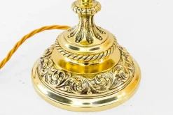 Sale Pamono Historistic Table Lamp with Original Cut Glass Shade, Vienna, 1890s