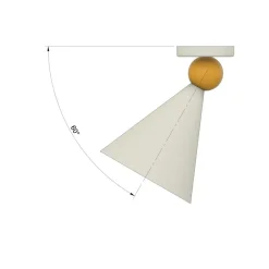 Sale Pamono HMV Cone-Shaped Wall Lamp by Wojtek Olech for Balance Lamp