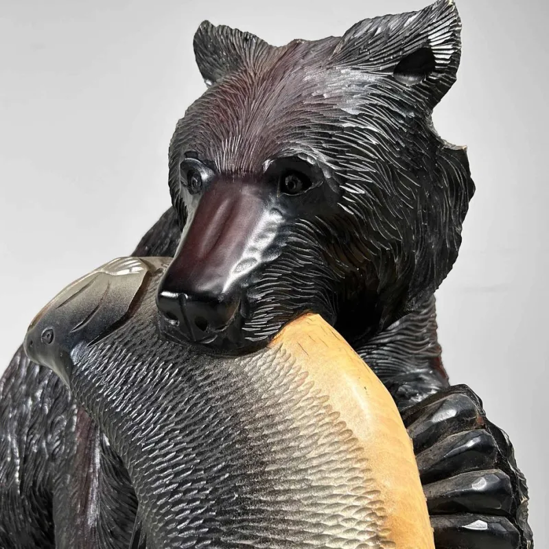 Discount Pamono Hokkaido Artist, Kibori Kuma Bear, Japan, 1960s, Wood