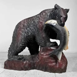 Discount Pamono Hokkaido Artist, Kibori Kuma Bear, Japan, 1960s, Wood