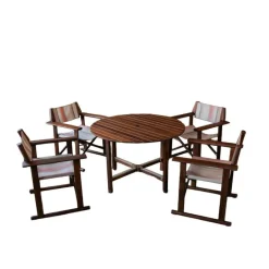 Outlet Pamono Hollywood Outdoor Garden Set by Carlo Hauner for Reguitti, Italy, 1970s, Set of 5