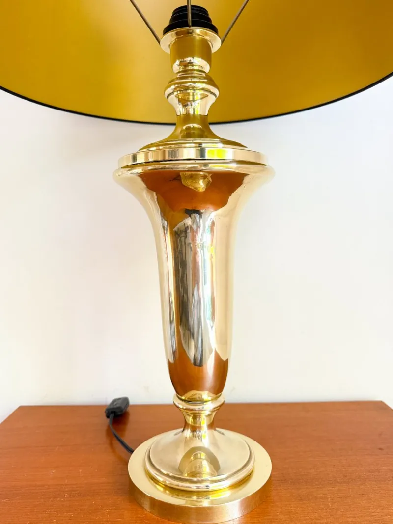 Pamono Hollywood Regency Brass Table Lamp from Krisna, 1970s> Table Lamps
