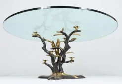Pamono Hollywood Regency Coffee Table by Willy Daro, Belgium, 1970s> Coffee & Side Tables