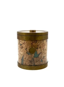 Pamono Hollywood Regency Golden Ice Bucket, France, 1970s><noscript><img width=
