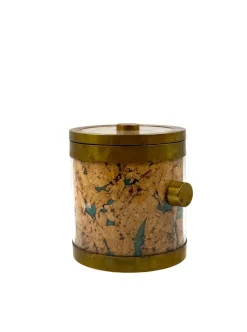 Pamono Hollywood Regency Golden Ice Bucket, France, 1970s><noscript><img width=