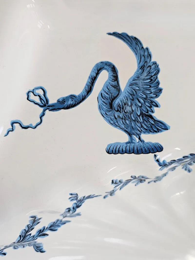 New Pamono Hollywood Regency Porcelain Bathroom from Porcelain De Paris, 1970s, Set of 13