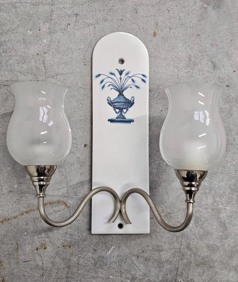 New Pamono Hollywood Regency Porcelain Bathroom from Porcelain De Paris, 1970s, Set of 13