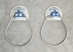 New Pamono Hollywood Regency Porcelain Bathroom from Porcelain De Paris, 1970s, Set of 13