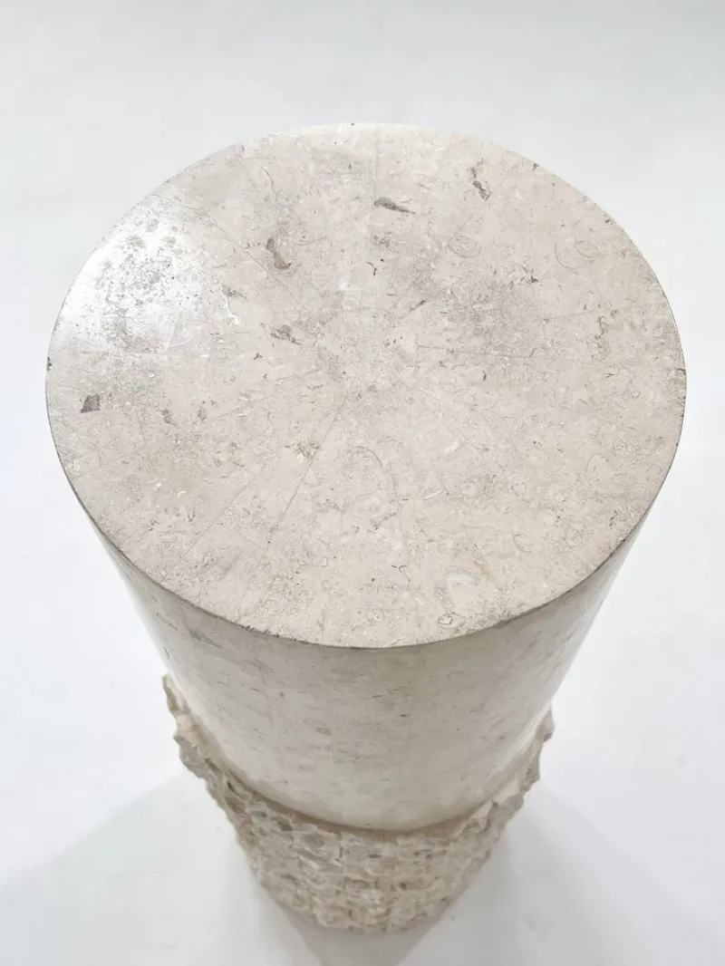 Outlet Pamono Hollywood Regency Style Stone Marquetry Column