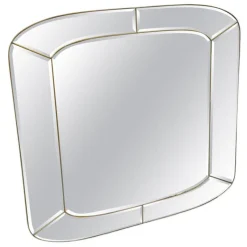 Pamono Hollywood Regency Wall Mirror with Wall Lights, 1970s> Mirrors